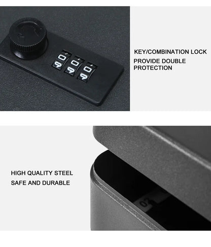 Password Key Lock Box — Multi-Key Safe Organizer for Home, Office, Car, and Factory Use