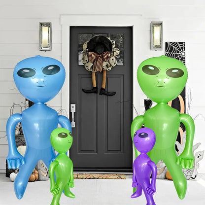 Inflatable Alien Toy –  33" & 63" Sizes, Perfect for Alien-Themed Halloween Parties & Gifts