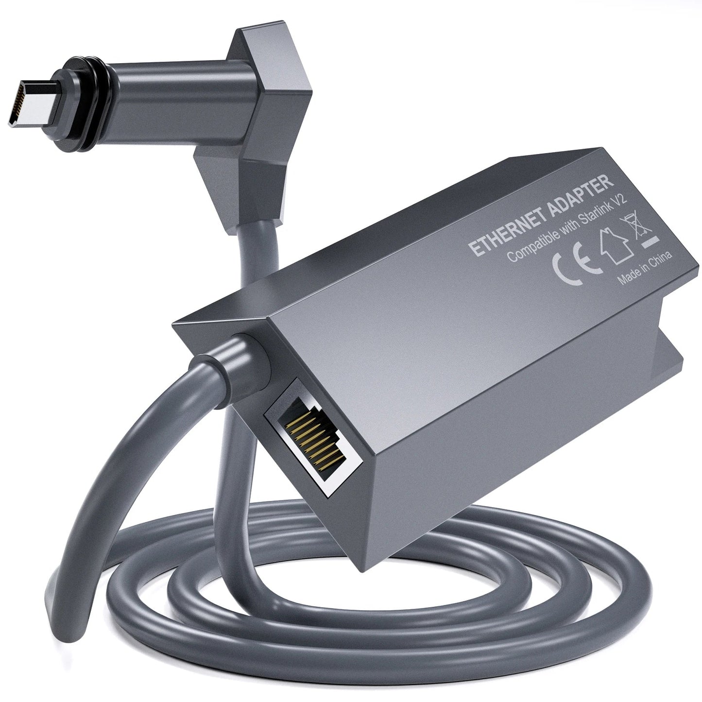 Starlink Ethernet Adapter for Dish Antenna - V2 Powerline Kit for Wired External Network GEN2 Satellite Internet