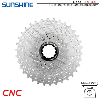 GOLDIX Ultralight CNC Road Bike Cassette — 11/12-Speed 28T-36T Sprocket for SHIMANO HG, K7 11S/12S