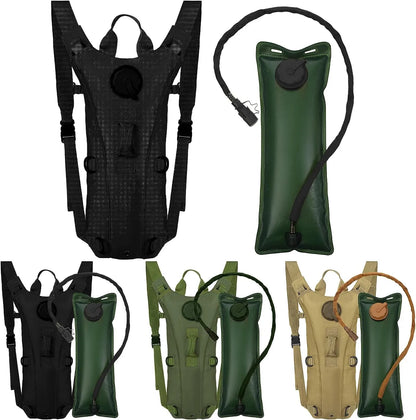 Tactical Hydration Pack Backpack: Military-Grade Waterproof Nylon Water Bag - 3L Bladder for Hiking, Cycling, Climbing