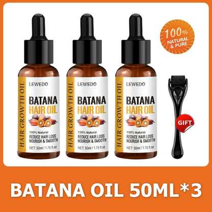 Lewedo Naturals Batana Oil - Pure Hair Care Treatment for Men & Women Nourishing Shiny Hair & Scalp Support