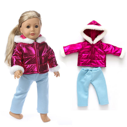 18-Inch Girl Doll Winter Coat – Jacket Outfit for 43cm Newborn Baby Dolls