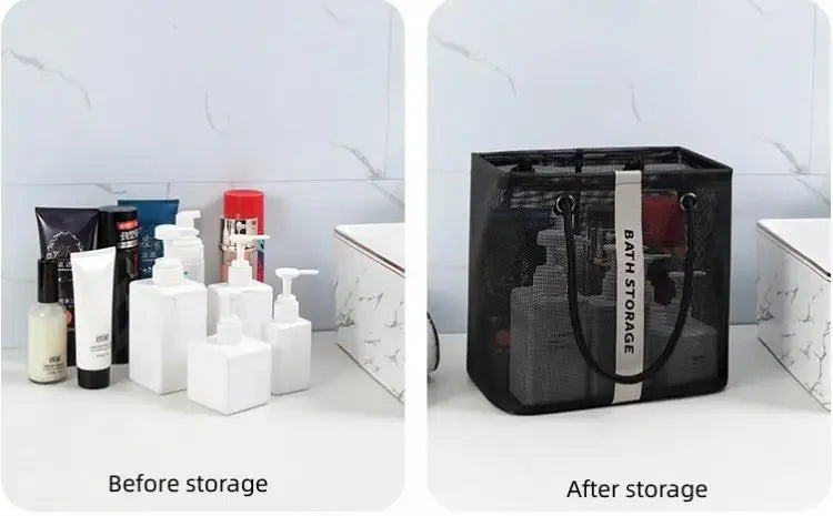Large Capacity Cosmetic Bag - Portable Travel Wash Handbag, Transparent Shower Makeup Pouch, Unisex Toiletries Organizer