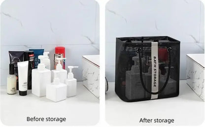 Large Capacity Cosmetic Bag - Portable Travel Wash Handbag, Transparent Shower Makeup Pouch, Unisex Toiletries Organizer