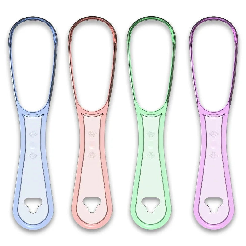 Multicolor Tongue Cleaner – Reusable Oral Scraper for Tongue Cleaning & Oral Hygiene