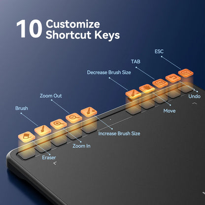 UGEE S640 6-Inch Graphic Drawing Tablet – Digital Pen Pad with 8192 Stylus for Windows, Mac, Android, Laptop