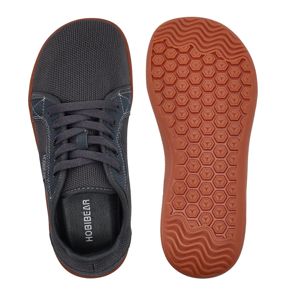 HOBIBEAR Men’s Wide Barefoot Shoes – Unisex Non-Slip Trail Running & Minimalist Walking Sneakers