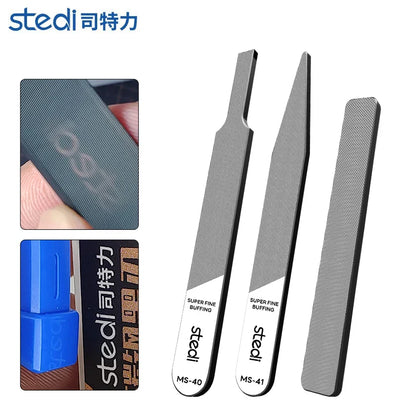 Stedi MS-46 Glass File Grinding Tool – Washable Durable Model Polisher for Military Kits, Optional #320–#1000 Mesh