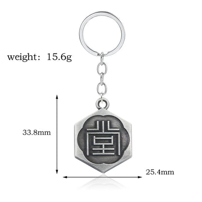 Yakuza Kiwami Metal Keychain Pendant - Where Light and Darkness Go Cosplay Jewelry Gift for Fans