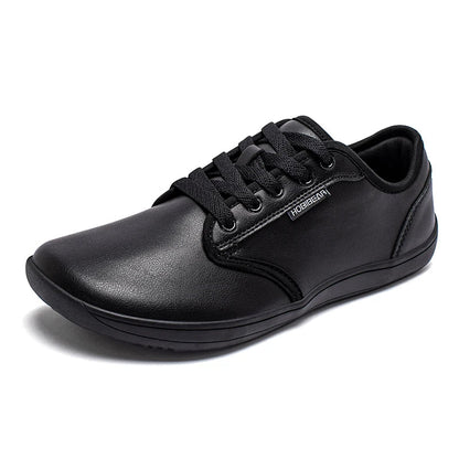 HOBIBEAR Unisex Wide Barefoot Shoes – Zero Drop Minimalist Sneakers for Men & Women, Artificial Leather Trail Walking Shoes