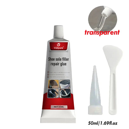 Waterproof Shoe Sole Repair Glue - Transparent Strong Adhesive Sealant for Rubber Crack Repair