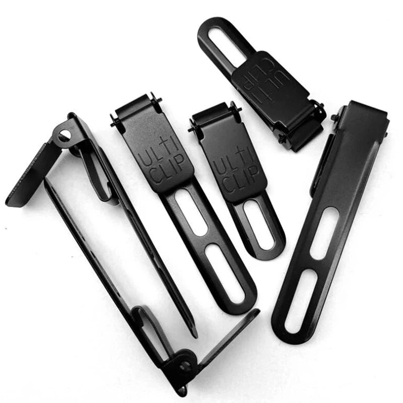 Universal Ulticlip Metal Belt Clips – Kydex Holster & Knife Clips in S and L Sizes