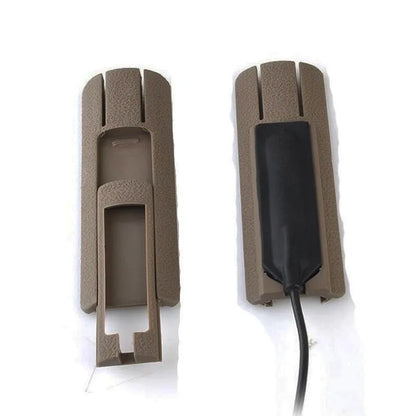Hunting Airsoft 4.33" ITI TD Scar Pocket Panel — Remote Switch Rail Pad Set for 20mm Rails, PEQ Flashlight, Rat Tail & Card Slot