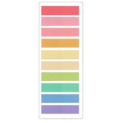 2400PCS Transparent Colorful Sticky Notes Set – Creative Self-Adhesive Index Memo Pads for Office, School & Study Organization