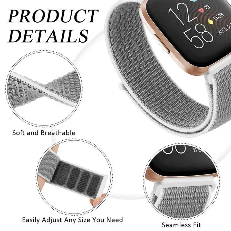 Nylon Loop Replacement Strap for NORTH EDGE APACHE-46 Smartwatch – Sport Bracelet Watchband Correa Replacement Band for APACHE 46