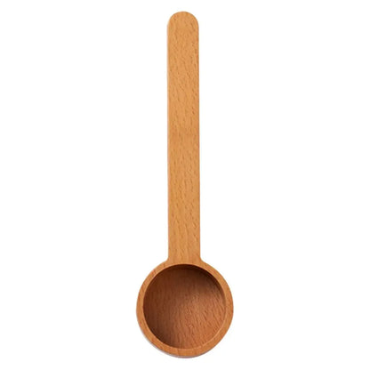 Wooden Measuring Spoon Set for Kitchen – Tea, Coffee, Sugar & Spice Scoops Cooking Tools