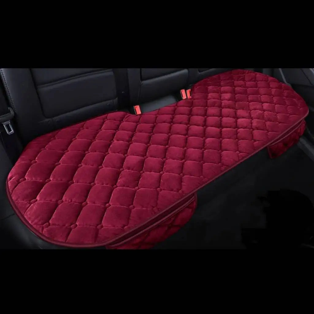 Universal Winter Warm Car Seat Cover Protector Set – 3-Piece Rear Seat Cushion Auto Interior Protection for Cars, SUVs & Vans