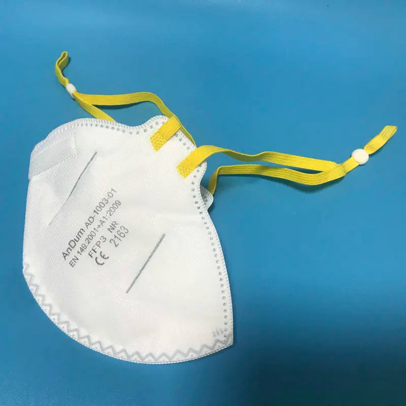Head-Mounted FFP3 Mask — Adjustable 3D Respirator with EN149:2001 Protection Against Oily Particles