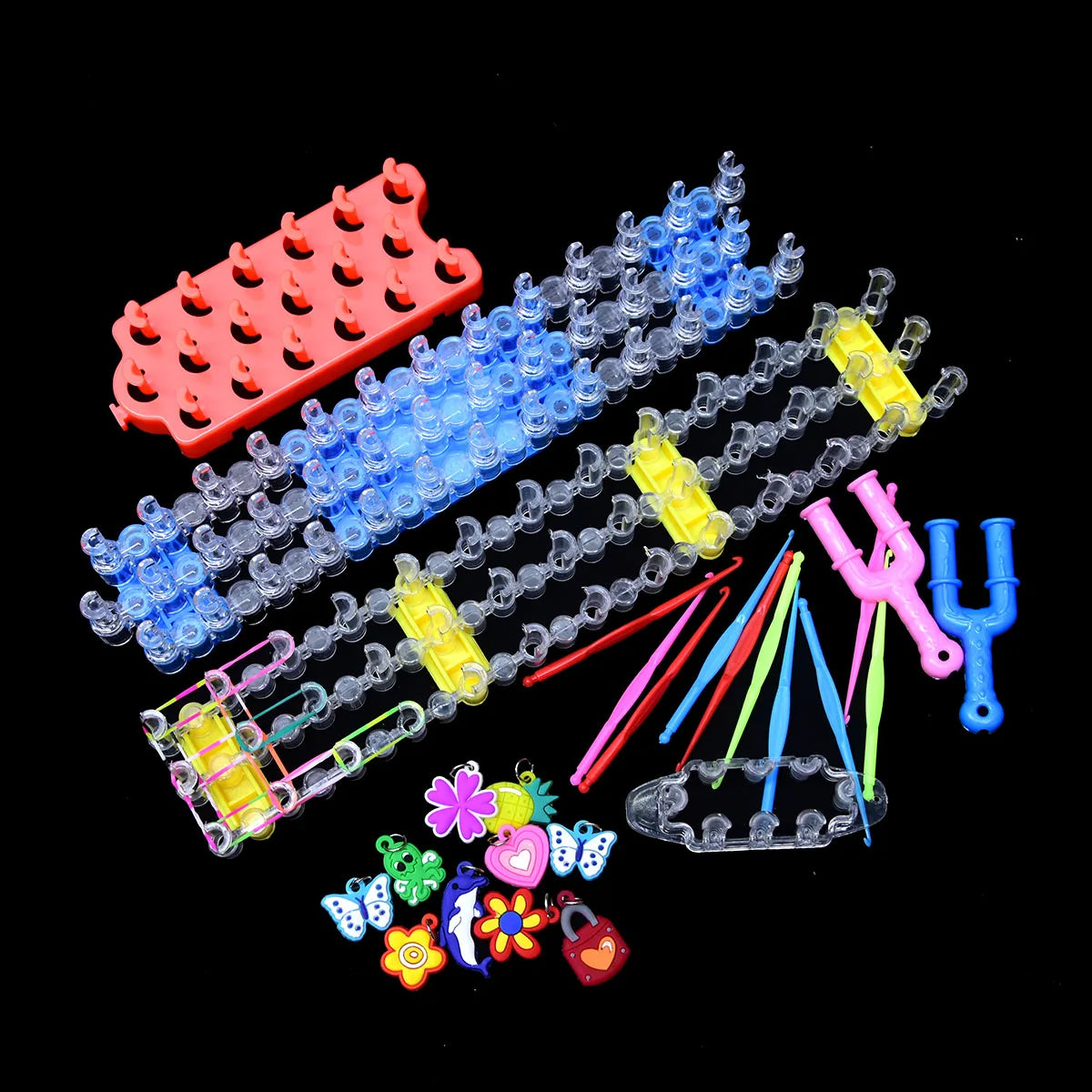 Loom Rubber Bands Bracelet Kit – DIY Woven Lacing & Knitting Craft Toy Gift for Kids