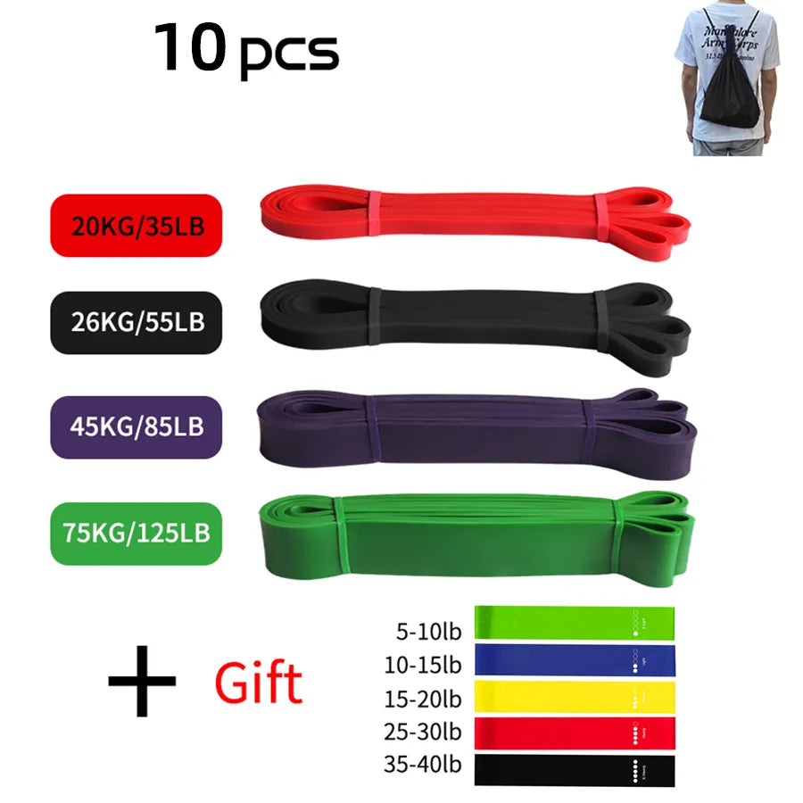 Enhance Your Workout: Pilates Latex Resistance Band - Elastic Exercise Band for Sport Strength and Pull-Up Assistance - Heavy-Duty Fitness Equipment