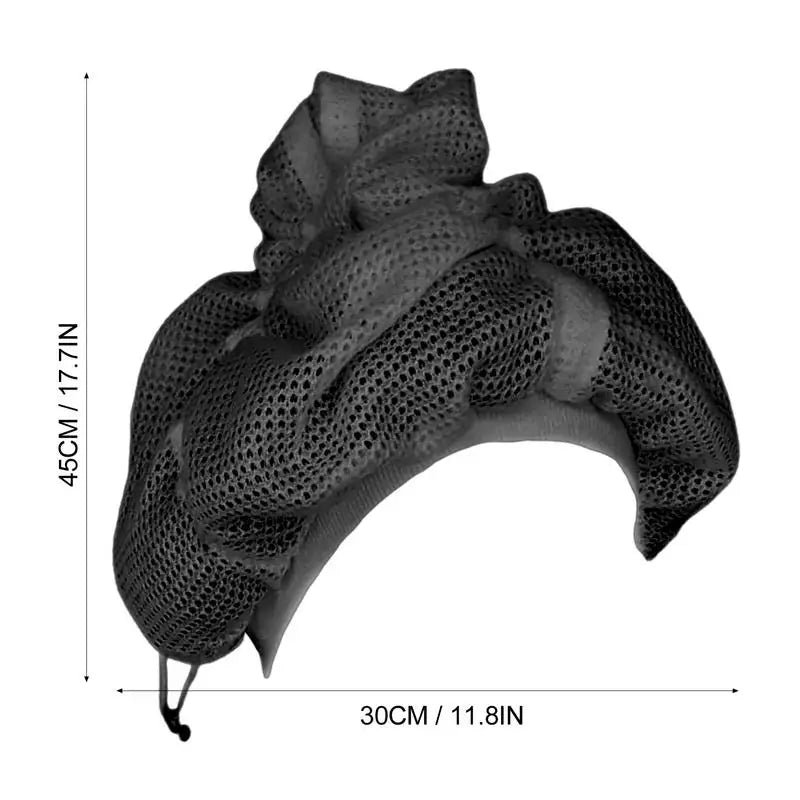 Adjustable Net Plopping Caps for Drying Curly Hair - Quick-Drying Hair Towel Hats for Shower, Bath Accessories