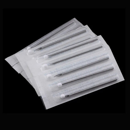 Disposable Body Piercing Tool Kit - Professional Piercing Needle & Clamp Set for Ear, Nose & Navel