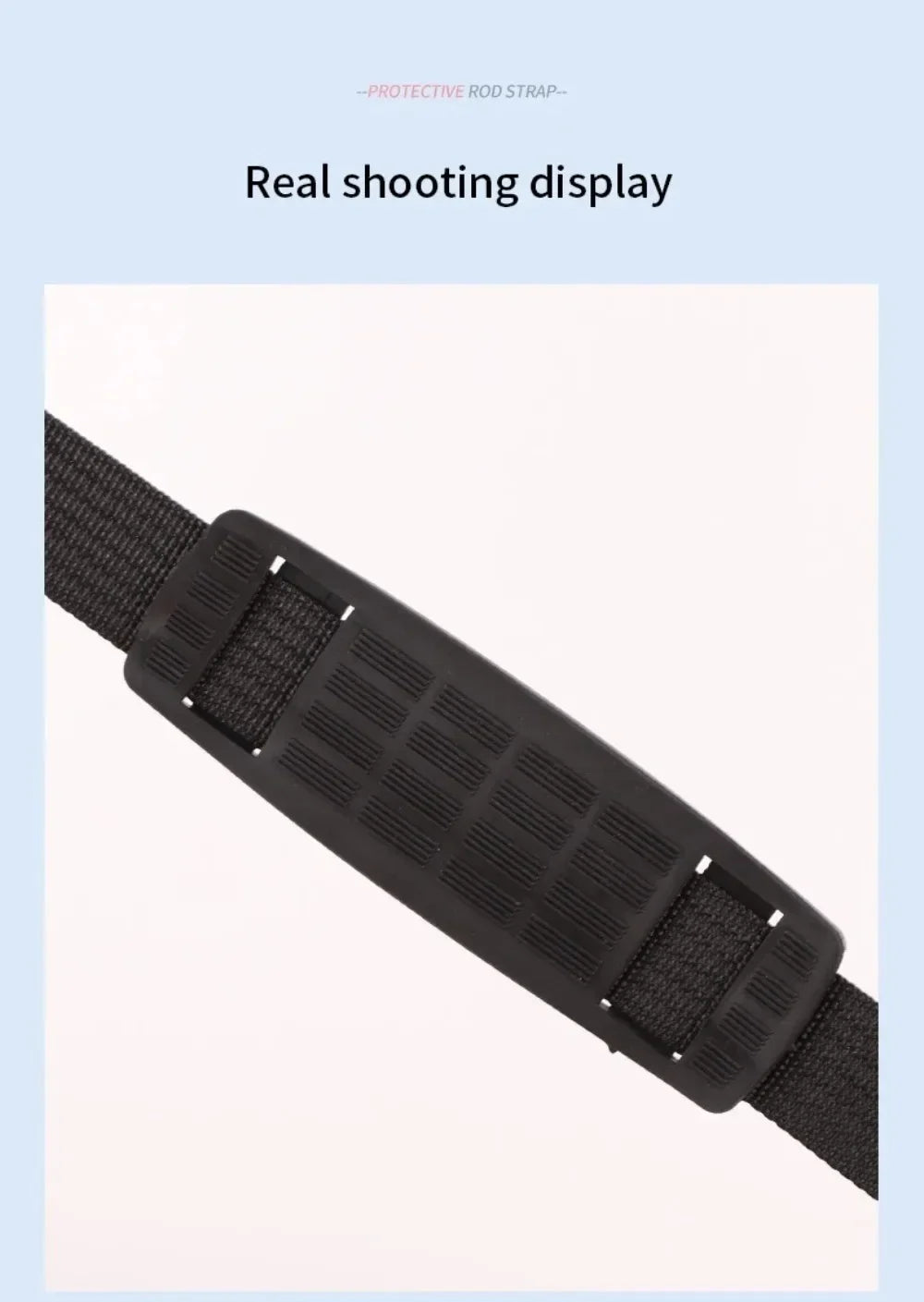 Adjustable Fishing Rod Storage Bag — Portable Shoulder Belt Protector for Reel and Rod, 1-Piece Fishing Accessory