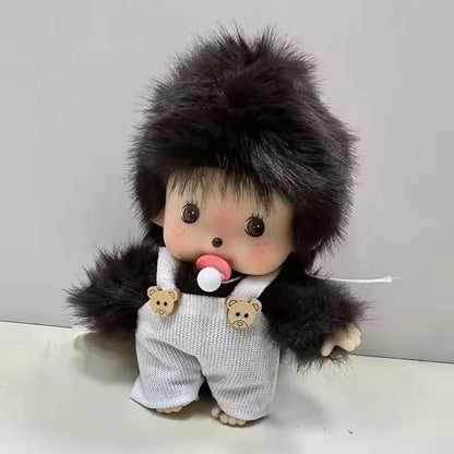 15cm DIY Monkey Plush Doll – Kawaii Dress-Up Pendant for Schoolbag, Cute Christmas & Children’s Gift