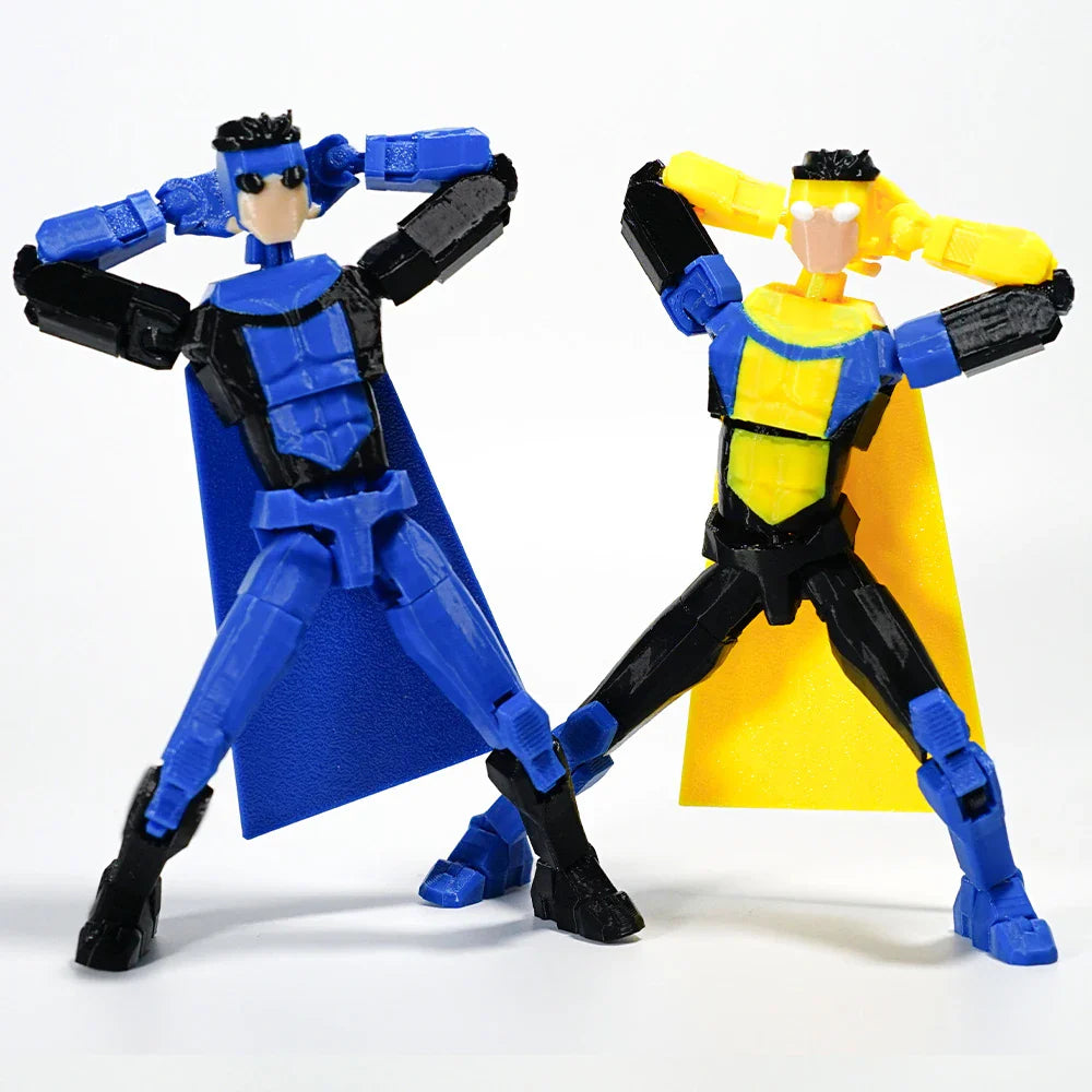 3D Printed Invincible 2.0 Superhero Action Figure – Multi-Jointed Anime Model, Shapeshift Toy & Gift Ornament