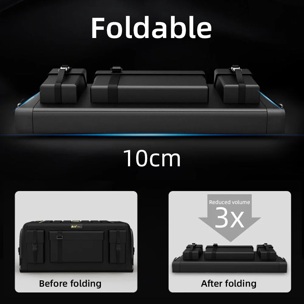 Large Capacity Car Trunk Organizer Box | Auto Multiuse Tools Storage Bag | Oxford Cloth Folding for Emergency Storage