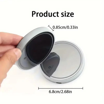 7-Color Changing Car Cup Holder Lights - USB Rechargeable LED Ambient Glowing Coaster Pads with Anti-Slip Design