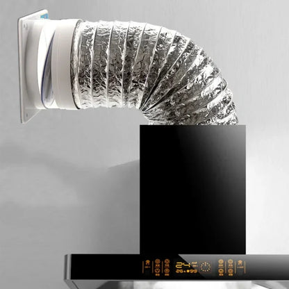 Scalable Aluminum Foil Ventilation Duct Hose – 80/100/120/150/200mm Exhaust Pipe for Kitchen, Bathroom & Fan Outlets