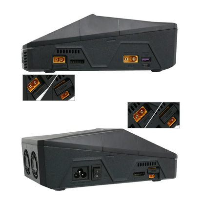 ToolkitRC Q6AC Charger AC 400W/DC 1000W 4-Channel with 65W USB & 15W Wireless Charging for LiPo NiMH PB Batteries