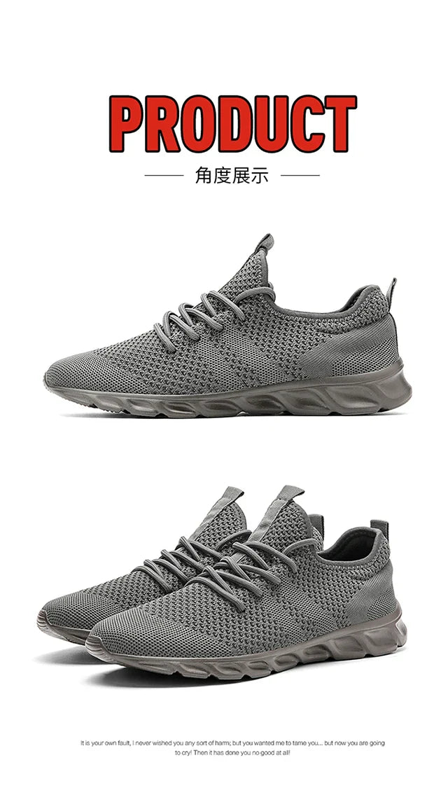 Men's Light Running Shoes – Comfortable, Breathable, Anti-Skid & Wear-Resistant Sneakers for Jogging & Sports