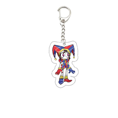 The Amazing Digital Circus Acrylic Keychain – Pomni, Jax, Ragatha, Gangle & Kinger Fan Gift Keyring for Bags & Accessories
