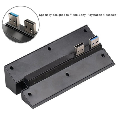 5-Port USB Hub for PS4 Gaming Console – High-Speed USB 3.0 Expansion Adapter (Not for PS4 Slim/Pro)