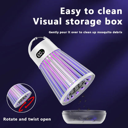 USB Rechargeable Mosquito Lamp - Two-in-One Portable Electric Bug Zapper for Home & Outdoor Use