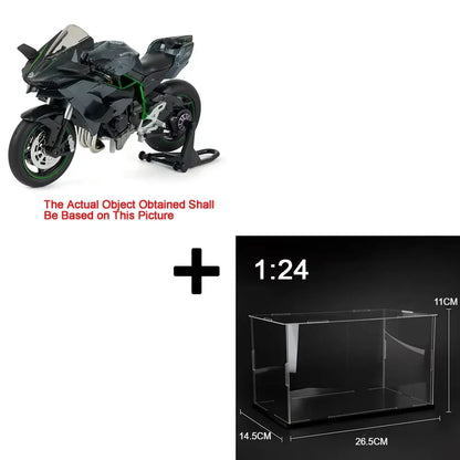 1:12 S1000RR Model Motorcycle – Kawasaki Ninja H2R Alloy Diecast Toy with Sound, Light & Shock Absorption, Perfect Gift for Boys