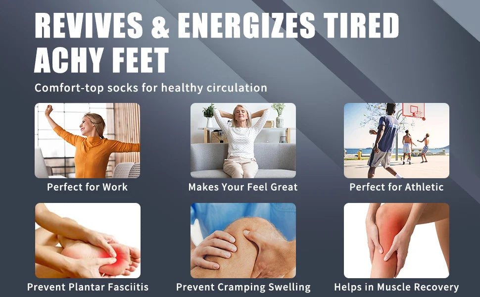 3 Pairs Compression Socks 30 mmHg — S-XXL Medical Socks for Edema, Diabetes & Varicose Veins
