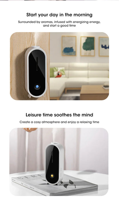 Automatic Fragrance Sprayer - USB Ambient Light, Wall-Mounted Aromatherapy Machine for Home & Commercial Use