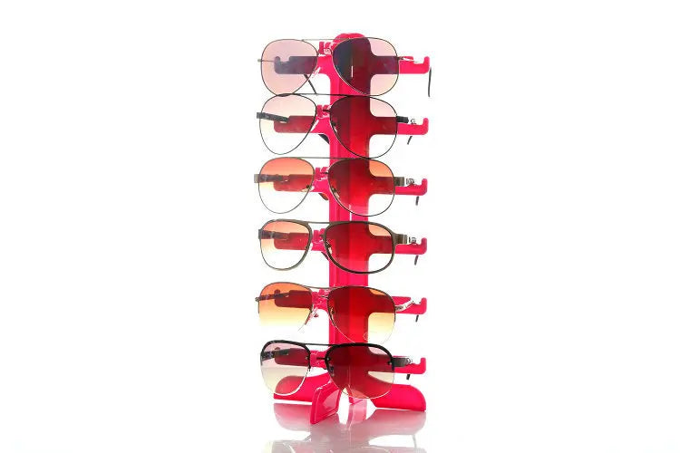 Plastic Sunglasses & Eyeglasses Display Stand — Space-Saving Home Organizer Shelf