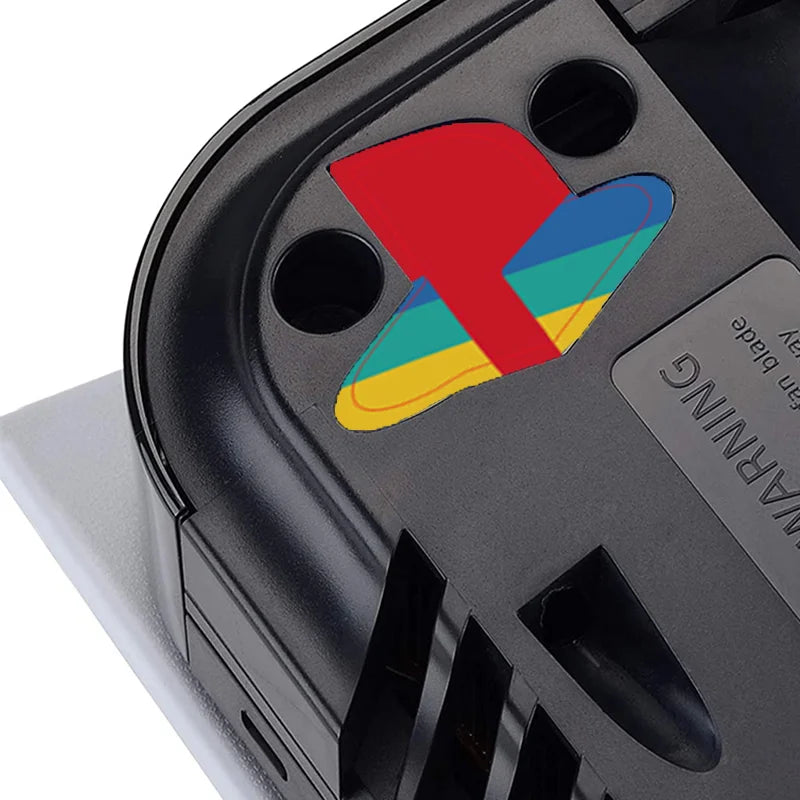 DATA FROG PS5 Console Skin — Logo Sticker & Disc Drive Decal Combo