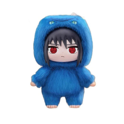Naruto Series Blind Box Figures — Itachi, Sasuke, Kakashi & Gaara Plush Pendant Collectible Toy, Trendy Birthday Gift