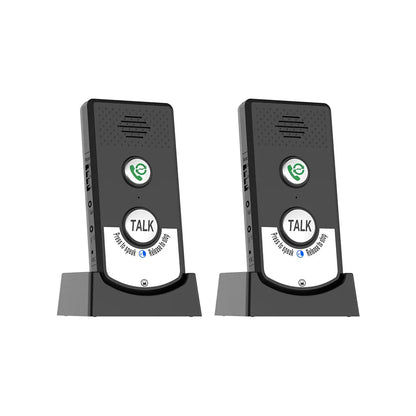 2-Pack H8-2T Wireless Intercoms — Long-Distance Portable Home Voice Intercom for Elderly Communication