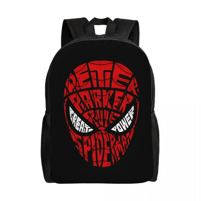 Custom Spider-Man Web Backpack – Water-Resistant School & College Bag for Men and Women