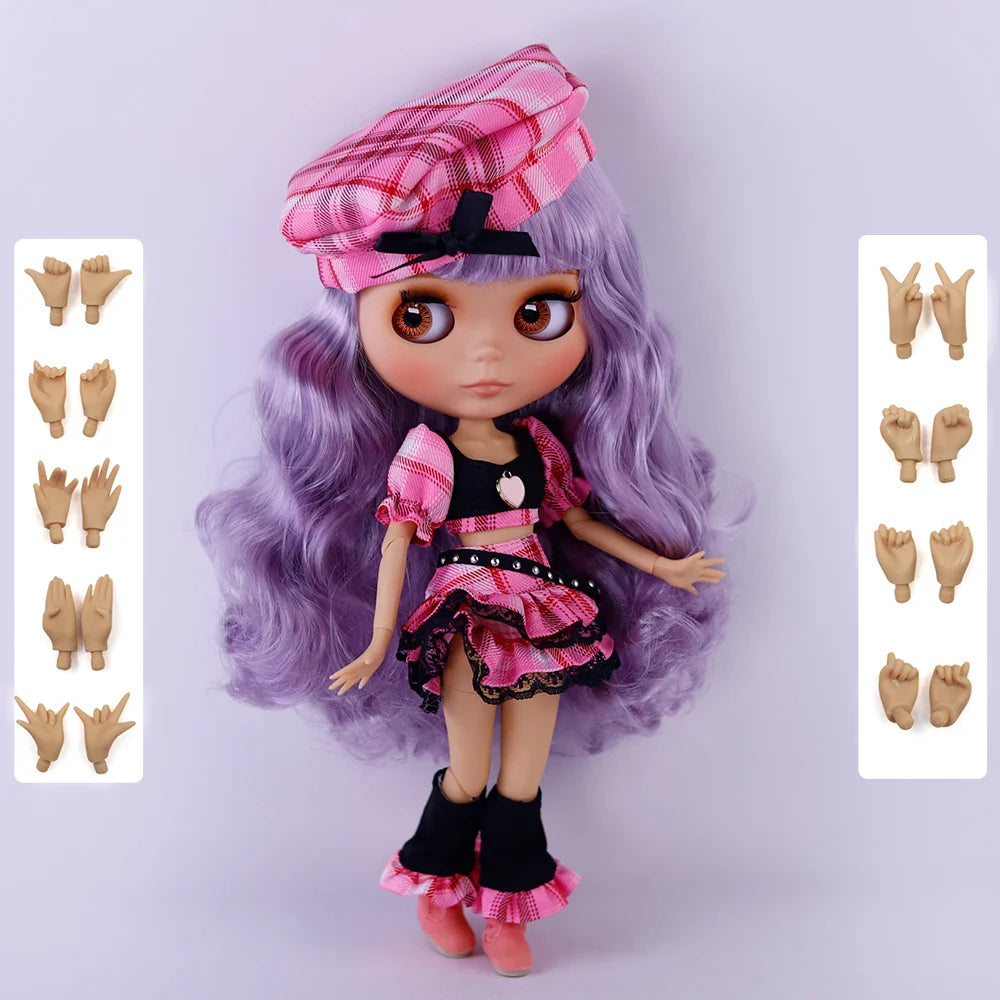 ICY DBS Blyth 1/6 Joint Doll – 30cm Tan Skin Matte Face BJD Girl Doll Toy Gift