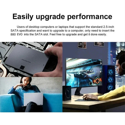 Lenovo 880 EVO SSD 1TB/2TB/4TB – Internal Solid State Drive SATA 3.0 for Laptop, Desktop, PC, PS4 & PS5