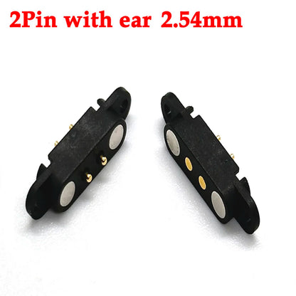2A DC Magnetic Pogo Pin Connector Set - 2Pin 3Pin 4Pin 5Pin Spring Loaded Male Female Power Socket for Electronics Projects