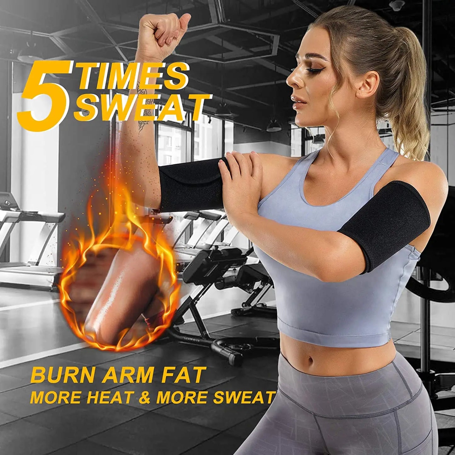 Women's Arm Trimmers - Sauna Sweat Arm Shaper Bands - 1pc